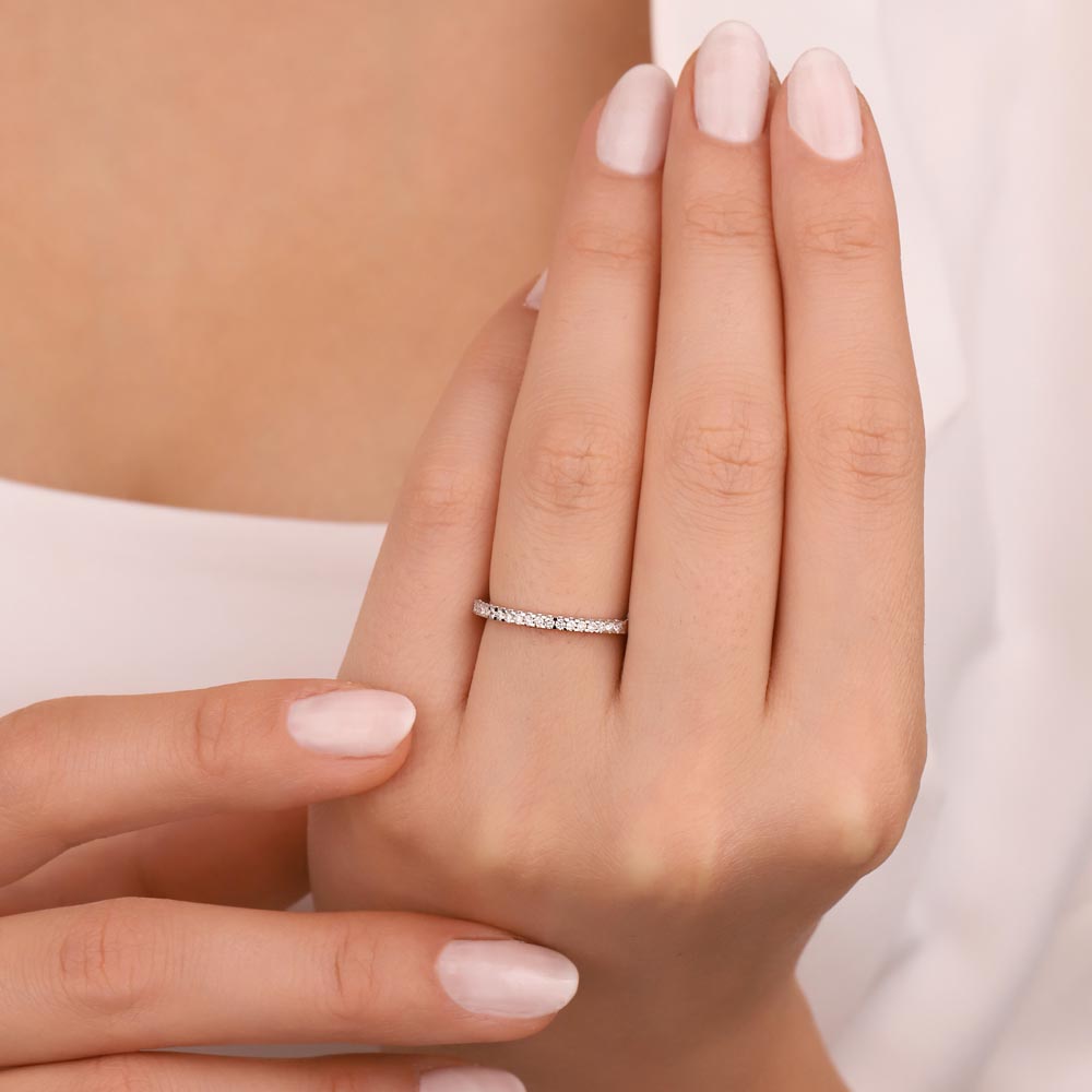 0,20 ct Lab Pırlanta Taşlı Yarımtur Yüzük - FP03576