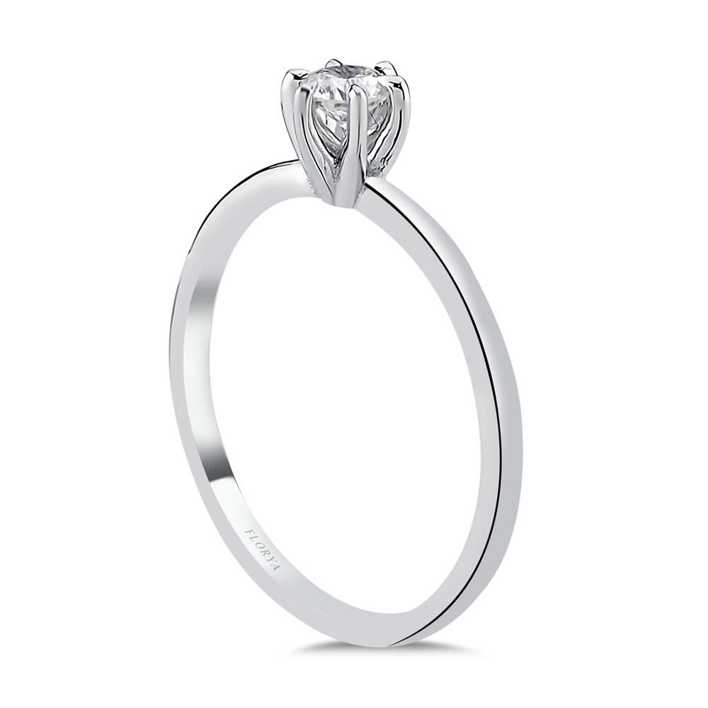 Tektaş Yüzükler 0,20 Karat Lab Pırlanta Tiffany Tektaş Yüzük - FP04741