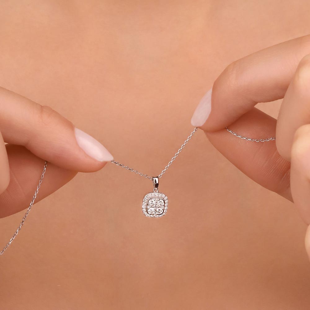 0,30 Karat Lab Pırlanta Taşlı Fantazi Kolye - FP01848