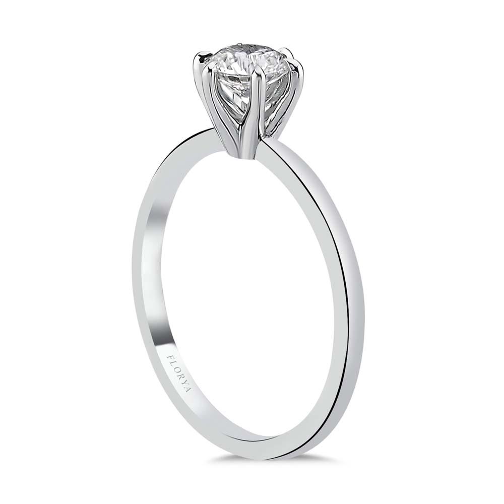 Tektaş Yüzükler 0.30 Karat Lab Pırlanta Tiffany Forever Tektaş Yüzük - FP11037