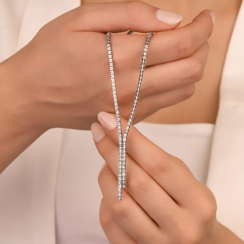 0,55 Karat Lab Pırlanta Taşlı Su Yolu Gerdanlık - FP02484