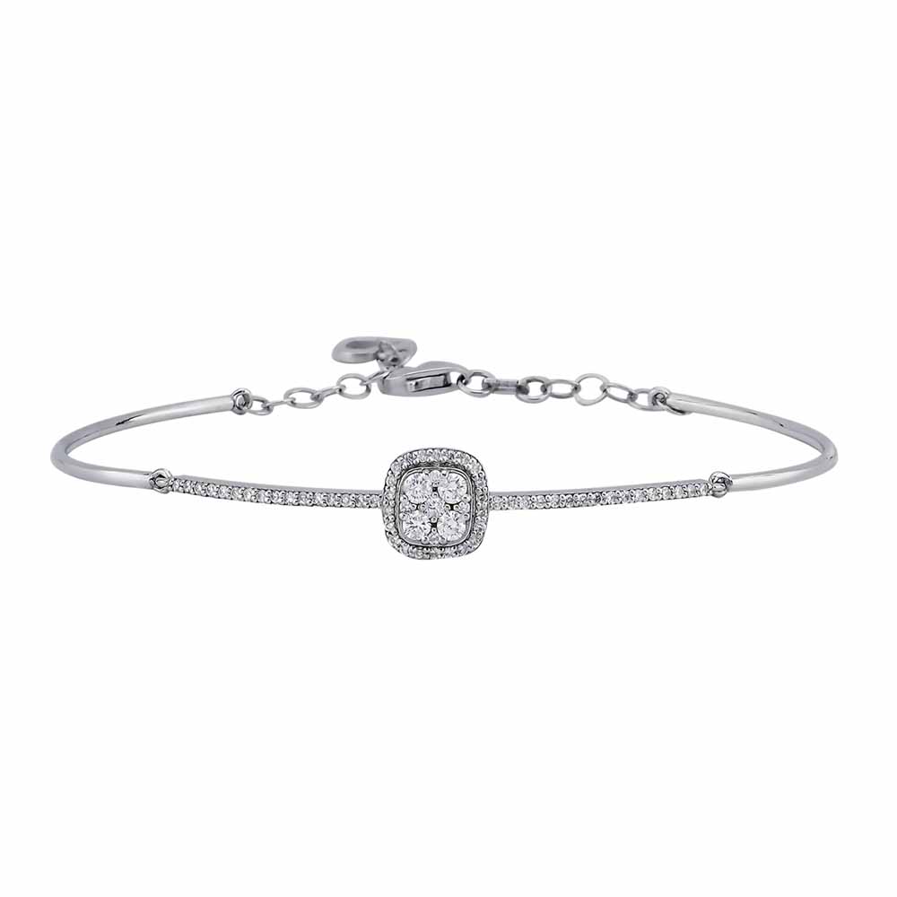 0,62 Karat Lab Pırlanta Daisy Coronet Kelepçe Bileklik - FP09586