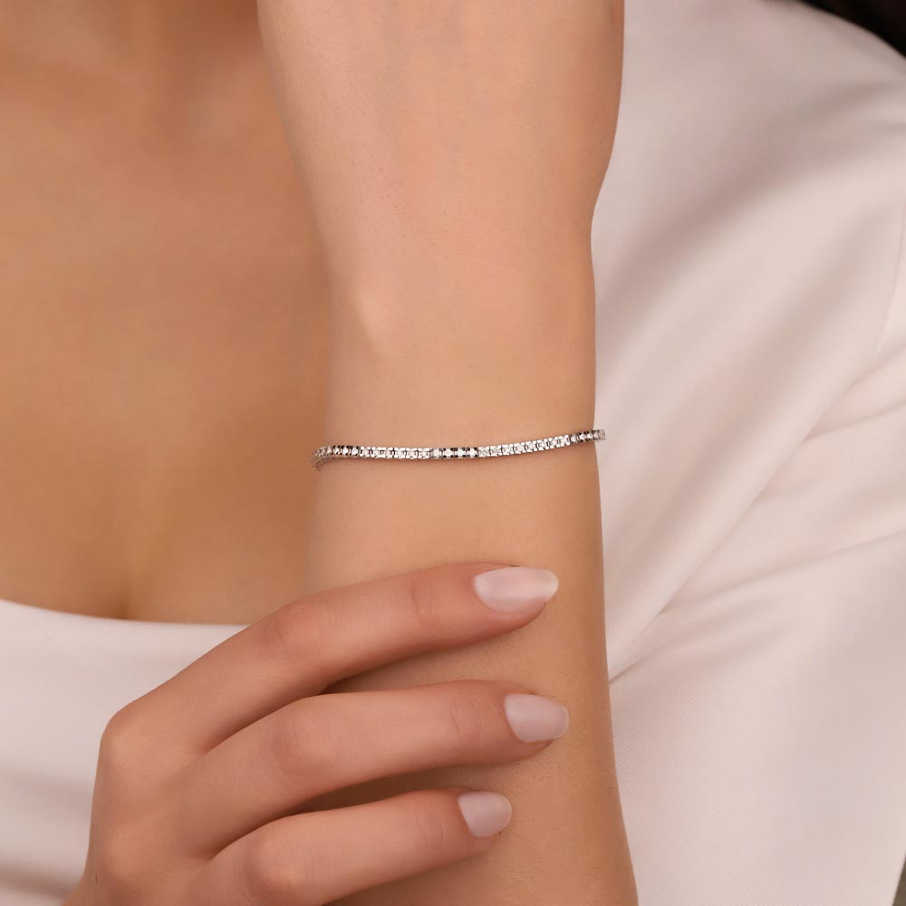 1,00 Karat Lab Pırlanta Taşlı Su Yolu Bileklik - FP01319
