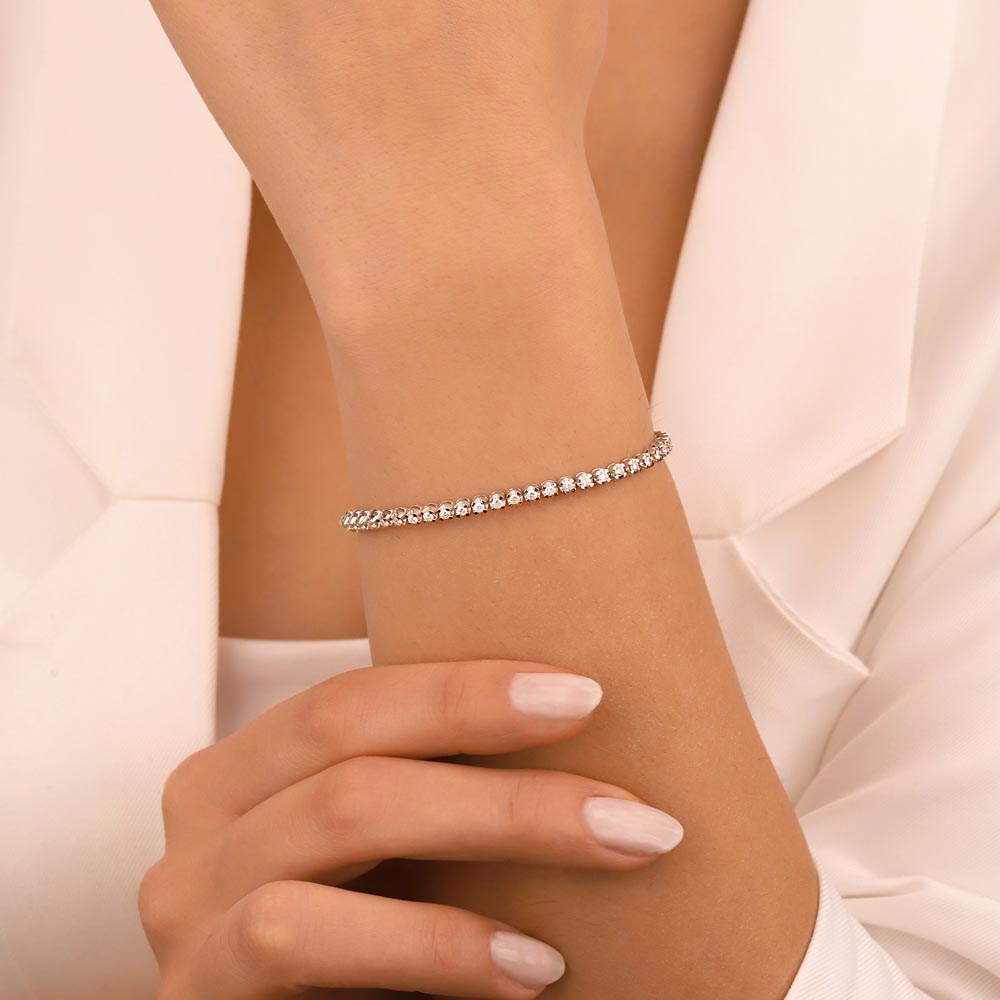 1,78 ct. Lab Pırlanta Su Yolu Bileklik - FP04109