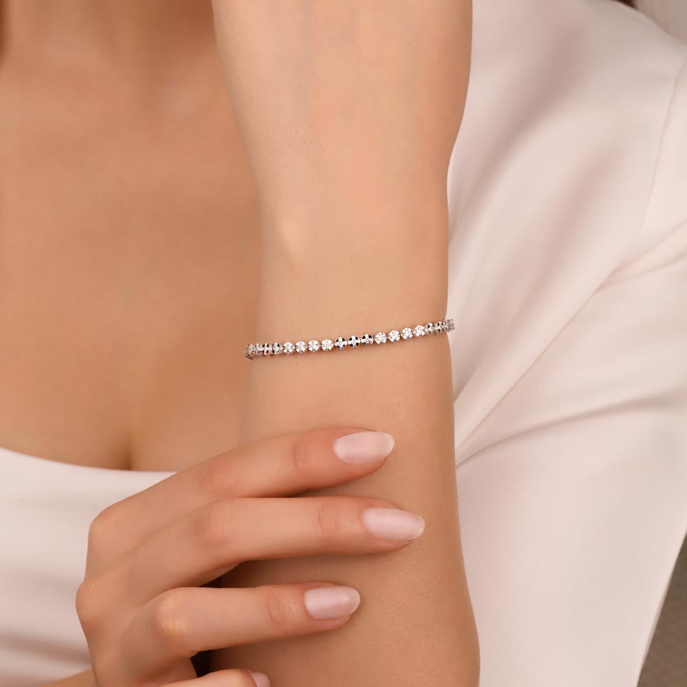 1,78 ct. Lab Pırlanta Su Yolu Bileklik - FP04109