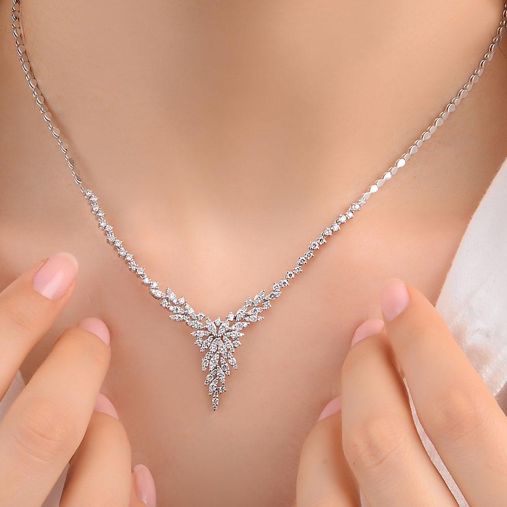 1,87 Karat Lab Pırlanta Özel Tasarım Fantezi Gerdanlık - FP01184