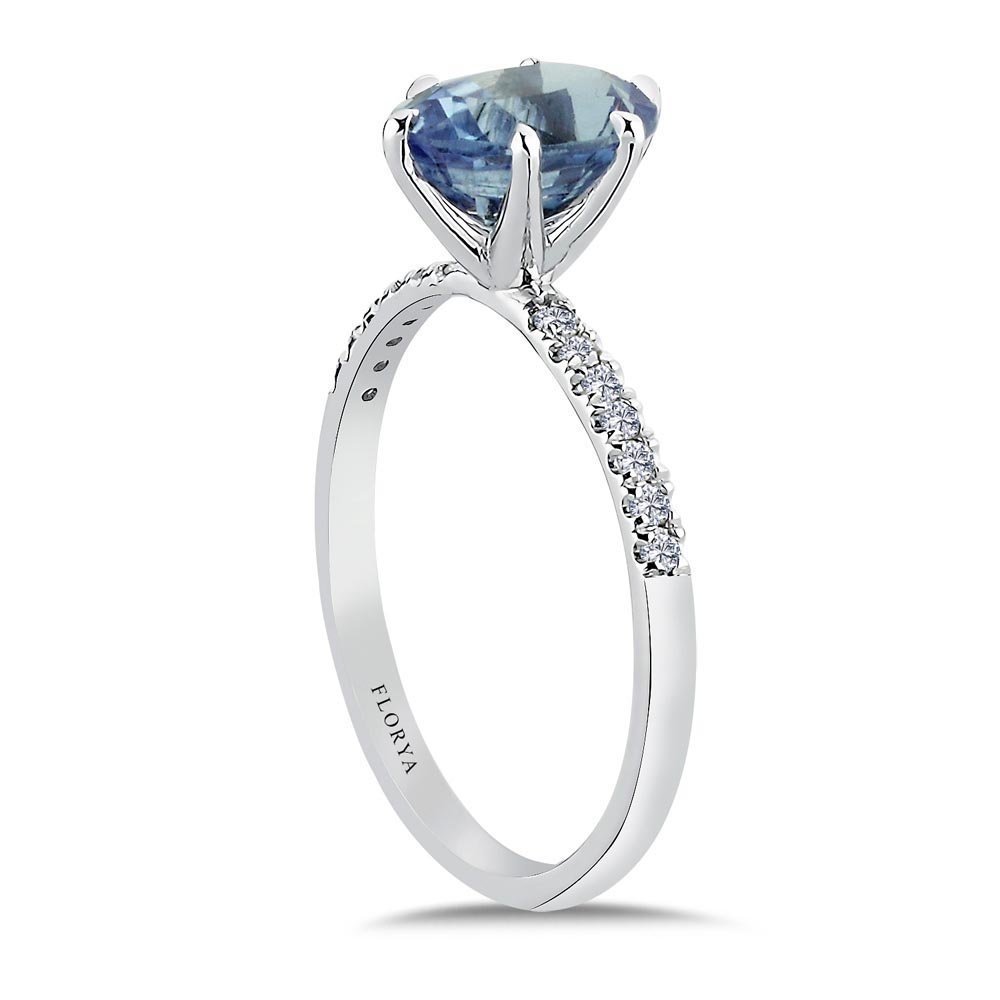 2,08 Karat Lab Pırlanta Özel Tasarım Royale Safir Yüzük - FP02669