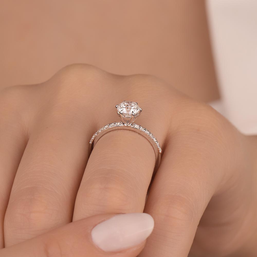 1,20 Karat Laboratuvar Pırlantalı Yüzük