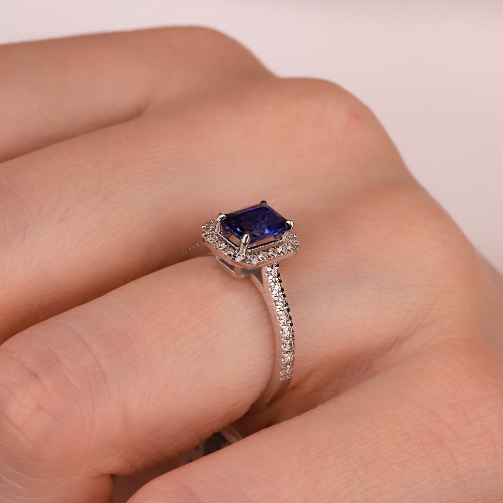 1,33 Karat Laboratuvar Pırlanta Royale Safir Yüzük