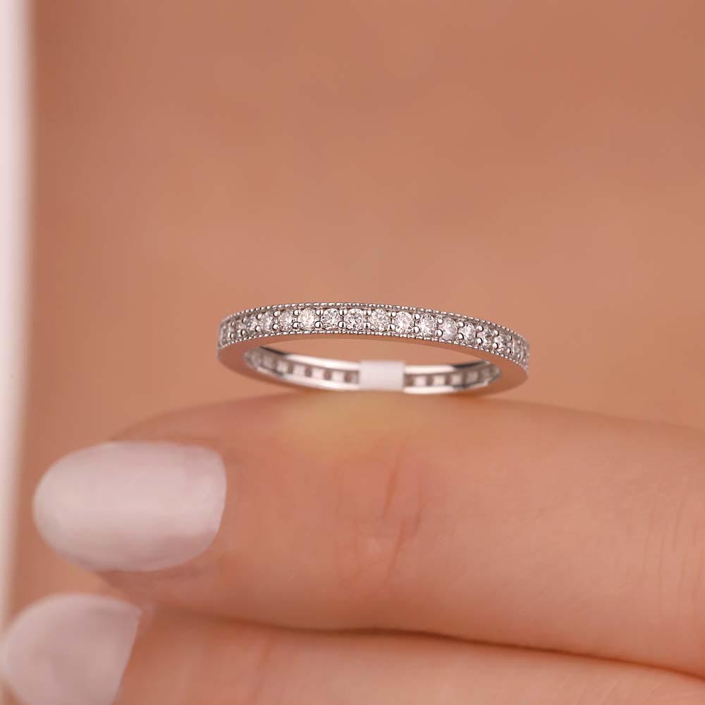 0.56 Karat Laboratuvar Pırlanta Tamtur Yüzük