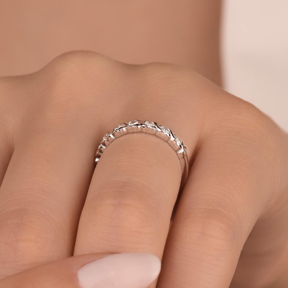 0.35 Karat Laboratuvar Pırlanta Taşlı tamtur Yüzük