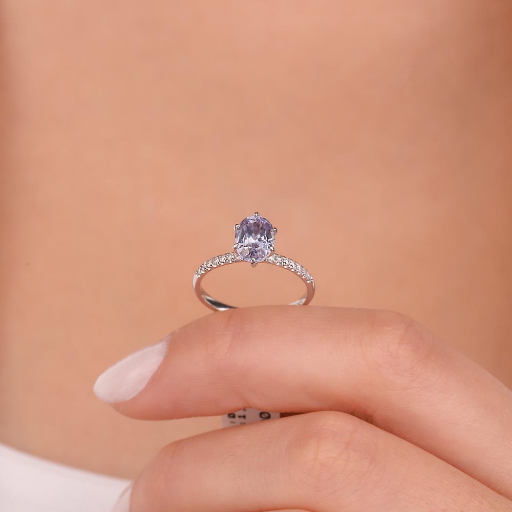 2,08 Karat Laboratuvar Pırlanta Özel Tasarım Royale Safir Yüzük