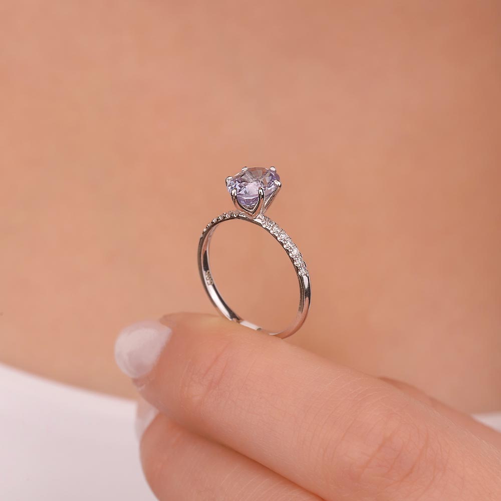 2,08 Karat Laboratuvar Pırlanta Özel Tasarım Royale Safir Yüzük